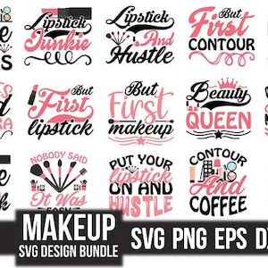 Lipstick SVG Bundle: Glam Makeup Clipart for Cricut & Silhouette (Digital Download
