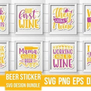 Beer SVG Bundle 12 | Hop SVG Png Pdf Jpg Epg Brewery Designs for Cricut Silhouette Mugs Shirts Bar Signs Coasters and Craft Beer Projects