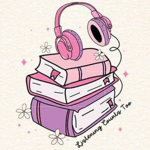 Listening Counts Too PNG | Book Lover Sublimation Design for Audiobook Fans Shirts Tumblers Mugs Stickers Wall Art and Reading Decor