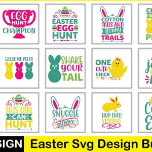 2 Easter SVG Bundle | Dual Spring Bunny Designs for Cricut & Silhouette | Printable Easter Cut Files | PNG JPG Pdf Eps Digital Art Pack