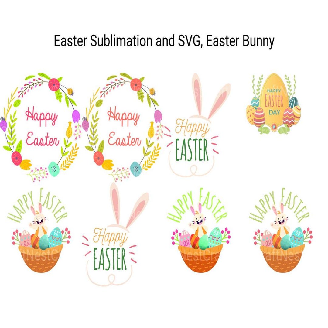 Easter Bunny SVG | Cute Bunny Cut File for Cricut & Silhouette | Spring ...