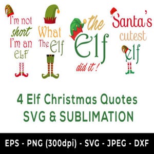 Funny Christmas Elf SVG: Holiday Shirt Design, Cricut & Silhouette