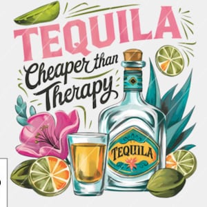 Tequila Hilft PNG: Lustiges Sommer Sublimations Design