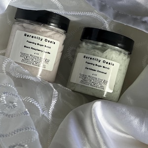 Organic Whipped Shea Butter Foaming Sugar Scrub