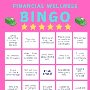 Bingo de bienestar financiero