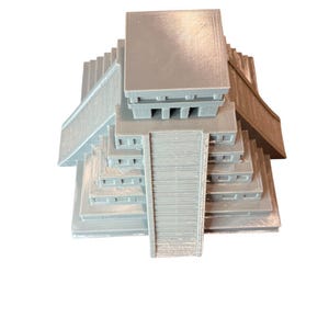 Aztec Pyramid Aquarium Decor 7 Inch Tall Mayan Temple Fish Tank ...