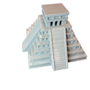 Aztec Pyramid Aquarium Decor 7 Inch Tall Mayan Temple Fish Tank ...