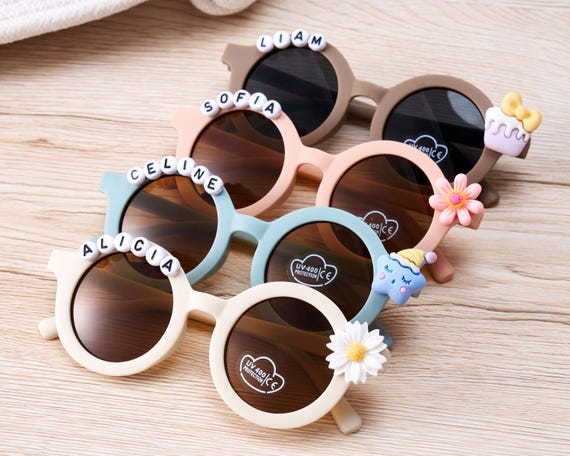 Toddler Flower Sunglasses,personalized Daisy Design With  display picture 3