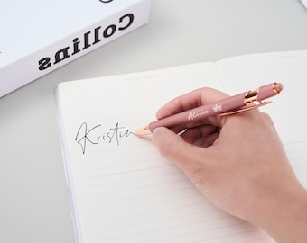 Custom Name Ballpoint Pen, Engraved Office Supplies & Corporate Gifts, Elegant Writing Tools, Bulk Custom Pens for Business Promotion