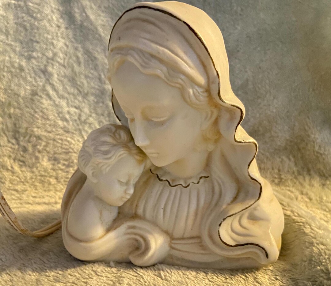 Mary and Baby Jesus Night Light - Etsy