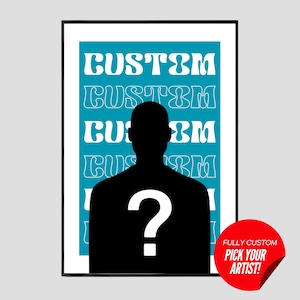 Individuelles Künstler Poster, Musik Poster, Album Poster