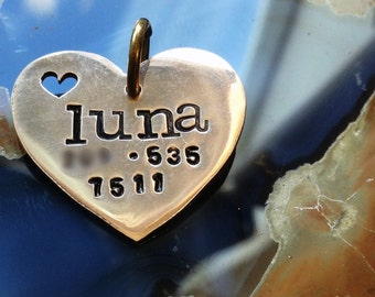 Pet Love Custom ID Tag Personalize it with your Pet's Name and Phone Number