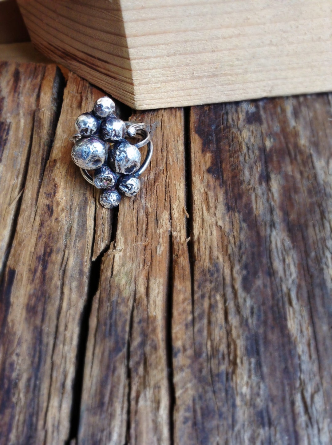 Silverious Berry Rings Vines and Berries Ring in Sterling Silver Made From Recycled Sterling ...