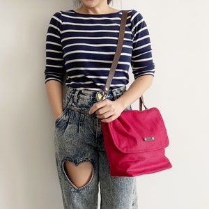 Sac cartable personnalisé en toile cirée à fermeture éclair avec bandoulière en cuir, sac pour homme, sac à bandoulière cartable, cadeau personnalisé, sac de facteur