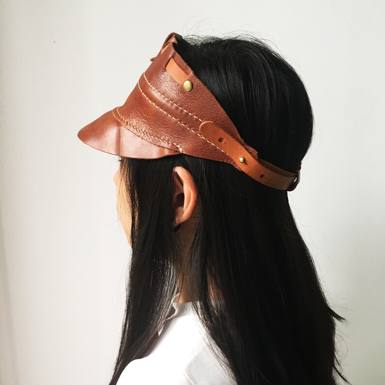 Valentine Gift Leather Visor Cap Visors for Women Leather Etsy