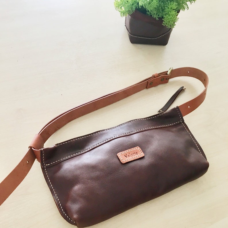 genuine leather bum bag