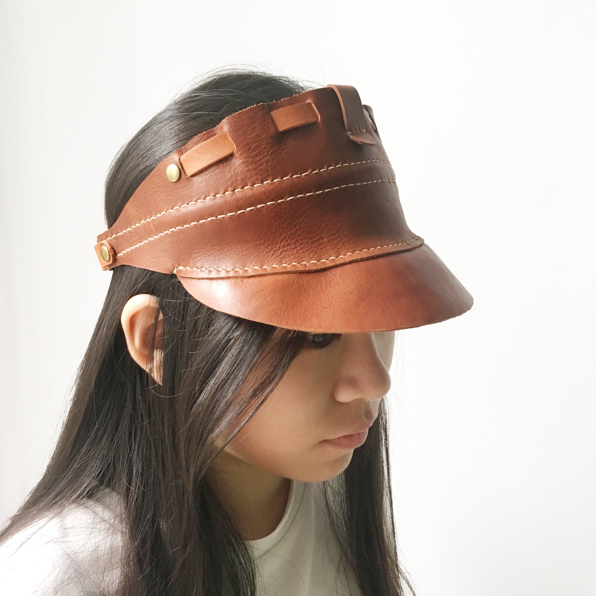 Valentine Gift Leather Visor Cap Visors 