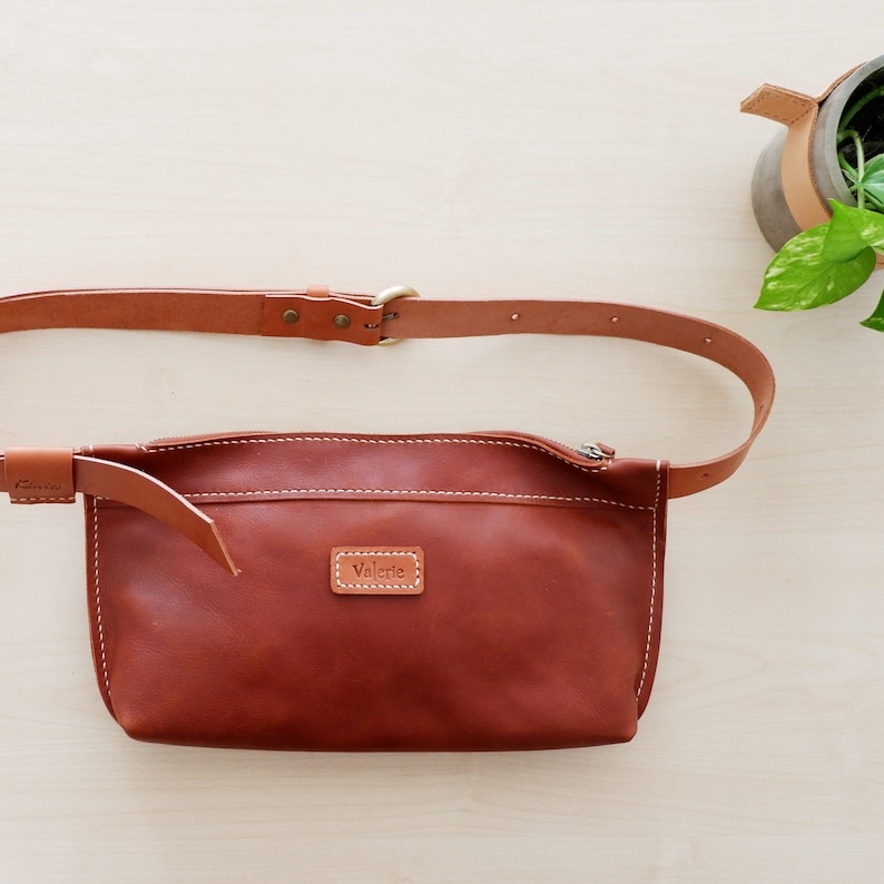 genuine leather bum bag