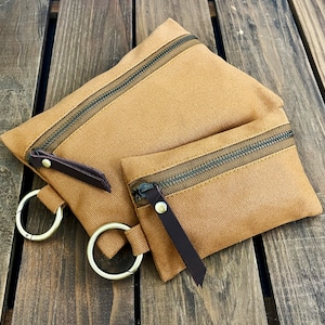 Matching Zipper Pouch, Canvas Zipper Pouch, Minimalist Pouch, Multipurpose Zipper Pouch, Pencil Case, Zipper Pencil pouch, Zipper Coin Purse