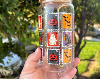 Sellos de Halloween de cristal transparente