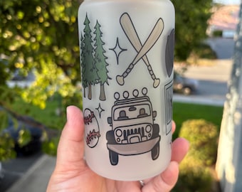 Vaso esmerilado de béisbol de vampiro