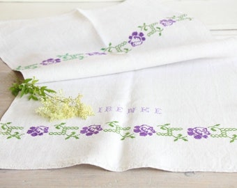 antique charming linen TOWEL A 205