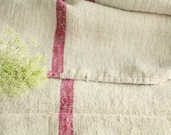 antique european linen grainsack grain sack pillow cushion KX 105