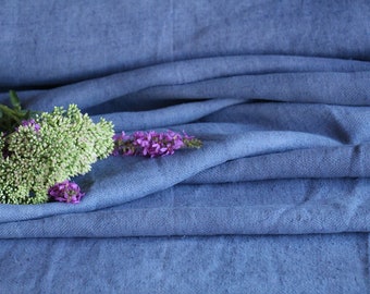 S 257: antique handloomed, CORNFLOWER BLUE, 8.96yards 22.83inches ;wedding,cushion,pillow,french lin,upholstery curtain,bag, do it yourself