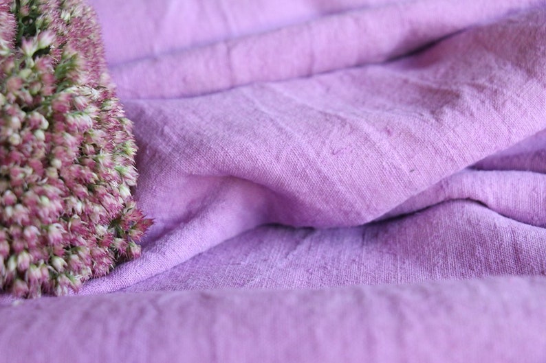 S 267: antique handloomed lin LILAC MAGENTA 4.37 yards, gogmul j S 267: antique handloomed lin LILAC MAGENTA 4.37 yards, gogmul j