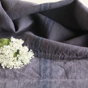 dyed antique linen grainsack grain sack pillow cushion K 110