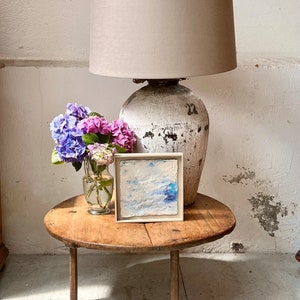 unique table lamp, antique clay pot A 637 image 9