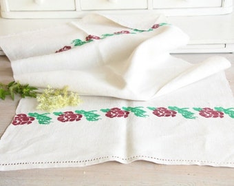antique charming linen TOWEL A 207