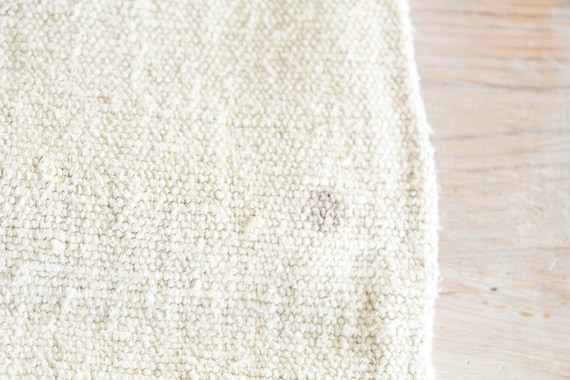 希少なアンティークリネングレインサック縫製生地 KX 308 - Etsy 日本
