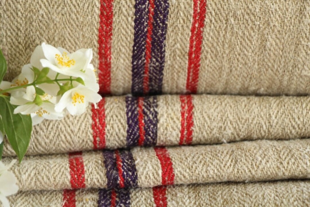 Antique European Linen Roll 2.84y Upholstery Stairrunner UW 459 Etsy