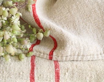antique european linen grainsack grain sack pillow cushion JX 644