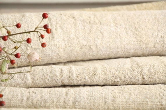 Linen Rool antique french plain linen roll 3.93y sewing upholstery UW 300 ...
