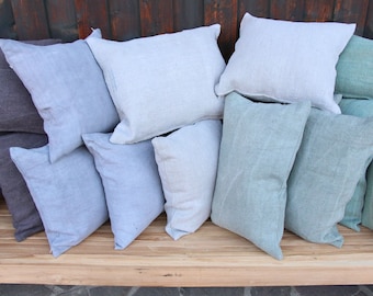 SEWING SERVICE: this listing is for ordering your pillows made from our grain sacks LAUNDERED