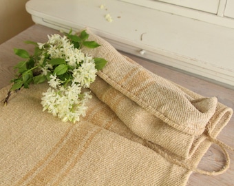 antique linen grainsack, durable, natural fabric, cushion fabric, L 580