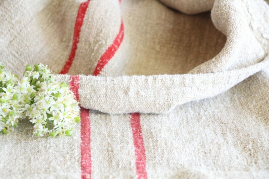 【IENA】FrenchLinen JK IENA】FrenchLinen JK Kensington Stripe Linen Fabric Swatch