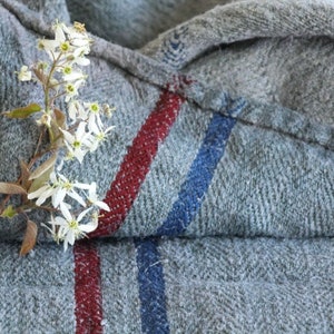 dyed antique linen grainsack grain sack pillow cushion JX 954
