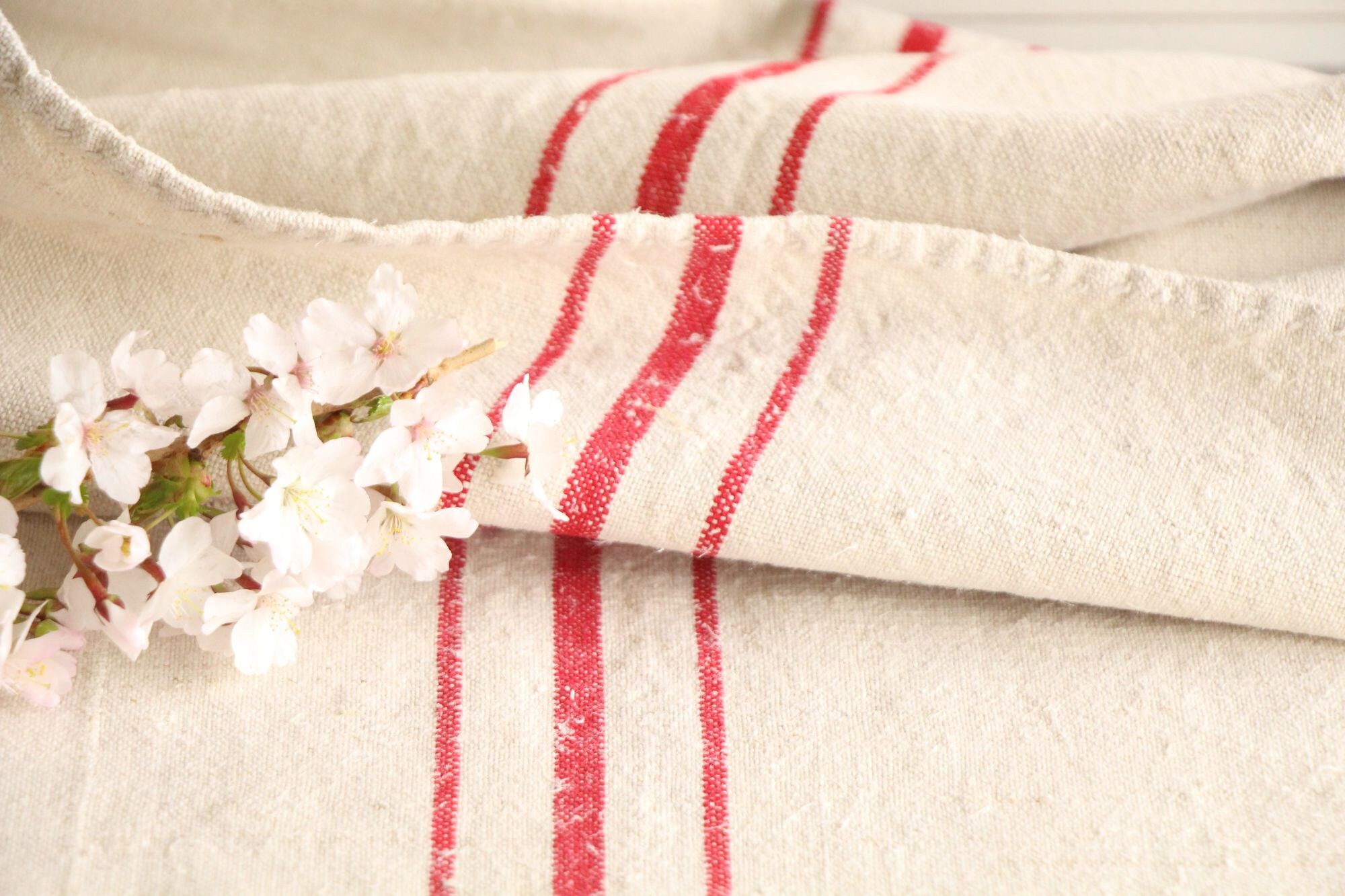 Antique Rare French Linen Grain Sack Sewing KX609 - Etsy