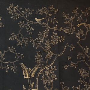 Hand-painted Silk Wallpaper Antique Patina Handmade - Etsy