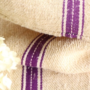 rare antique grain sack, organic linen, sewing, upholstering, pillow, KX 875