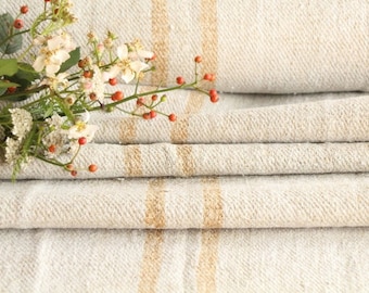 【IENA】FrenchLinen JK Kensington Stripe Linen Fabric Swatch - French Blue | Serena