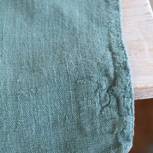 dyed antique linen grain sack, farmhouse decor, french linen, L 223 image 5