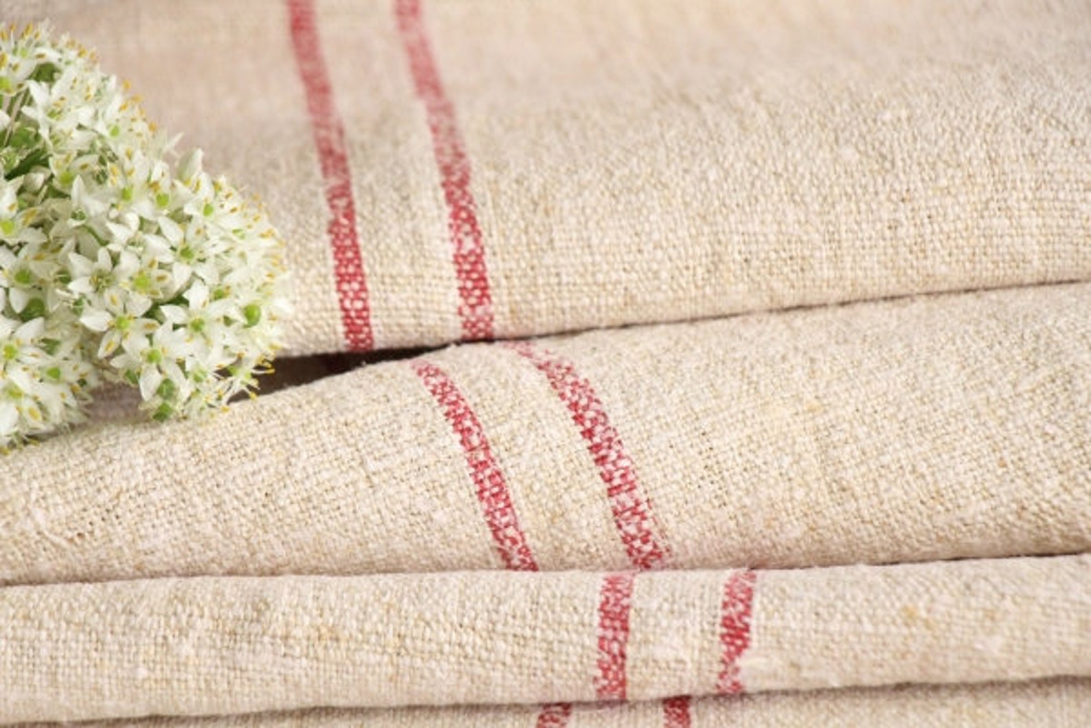 Antique french linen roll 10.17y sewing upholstery UW 109 Etsy