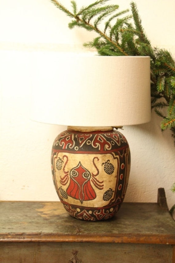 Ceramic pot table sale lamp