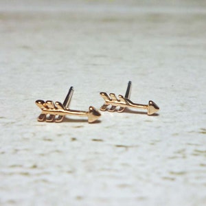 Tiny Arrow Stud Earrings, Dainty earrings