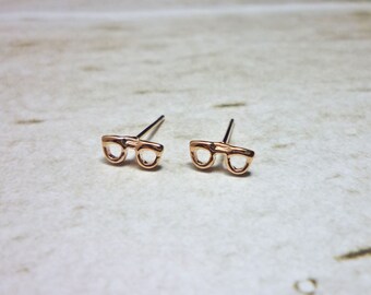 Mini pendientes de gafas