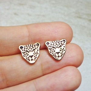 Tiger Head Stud Earrings